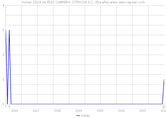 Visitas 2024 de RUIZ CABRERA CITRICOS S.C. (España) 
