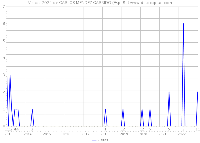 Visitas 2024 de CARLOS MENDEZ GARRIDO (España) 