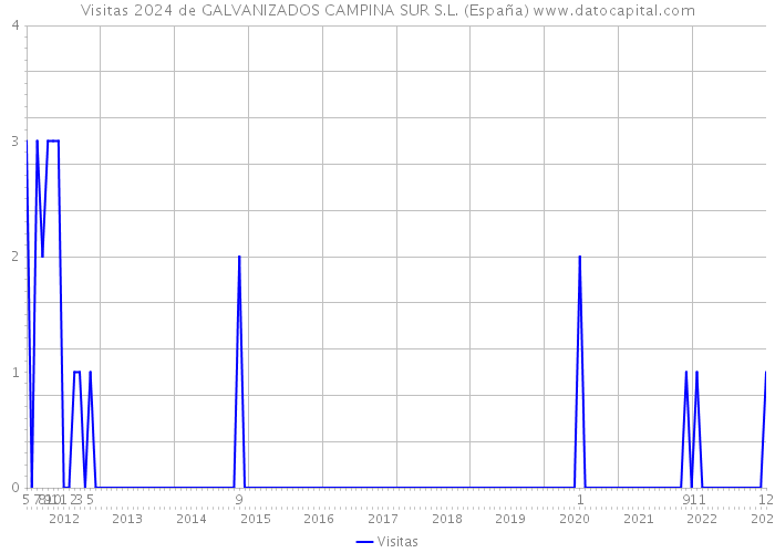 Visitas 2024 de GALVANIZADOS CAMPINA SUR S.L. (España) 