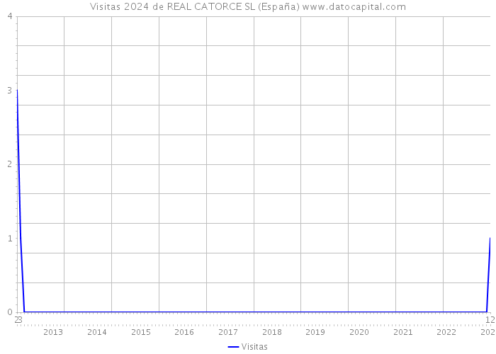Visitas 2024 de REAL CATORCE SL (España) 