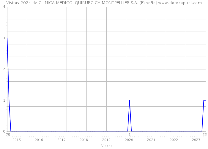 Visitas 2024 de CLINICA MEDICO-QUIRURGICA MONTPELLIER S.A. (España) 