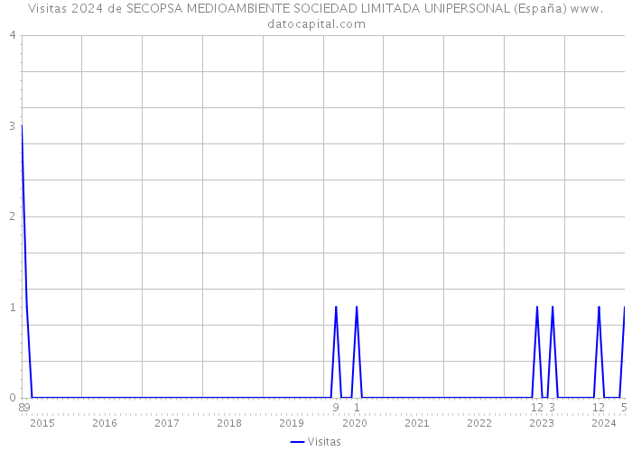 Visitas 2024 de SECOPSA MEDIOAMBIENTE SOCIEDAD LIMITADA UNIPERSONAL (España) 