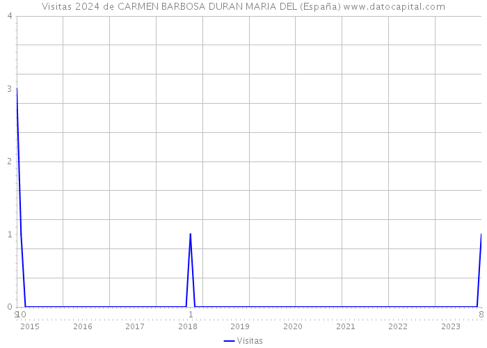 Visitas 2024 de CARMEN BARBOSA DURAN MARIA DEL (España) 