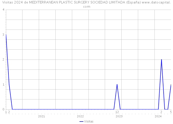 Visitas 2024 de MEDITERRANEAN PLASTIC SURGERY SOCIEDAD LIMITADA (España) 