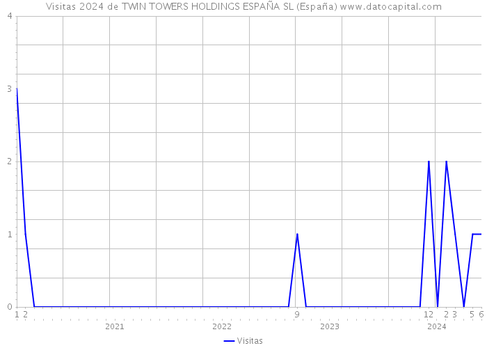 Visitas 2024 de TWIN TOWERS HOLDINGS ESPAÑA SL (España) 