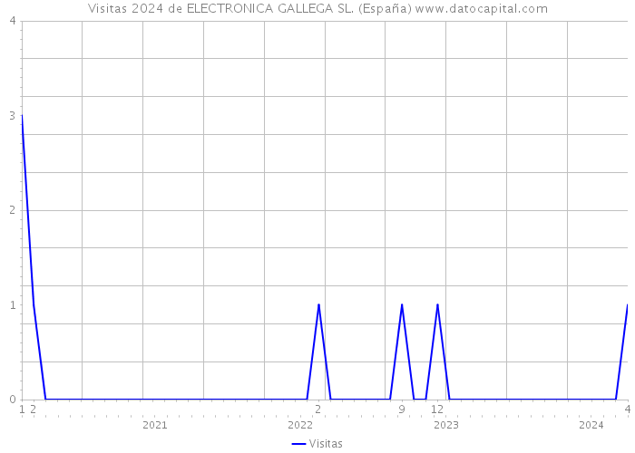 Visitas 2024 de ELECTRONICA GALLEGA SL. (España) 