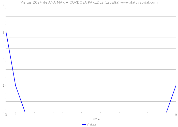Visitas 2024 de ANA MARIA CORDOBA PAREDES (España) 