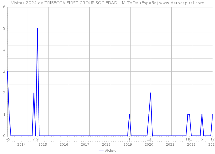 Visitas 2024 de TRIBECCA FIRST GROUP SOCIEDAD LIMITADA (España) 