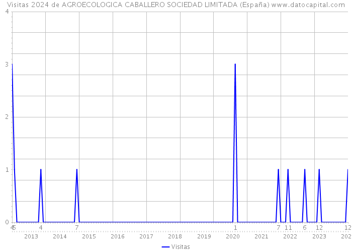 Visitas 2024 de AGROECOLOGICA CABALLERO SOCIEDAD LIMITADA (España) 