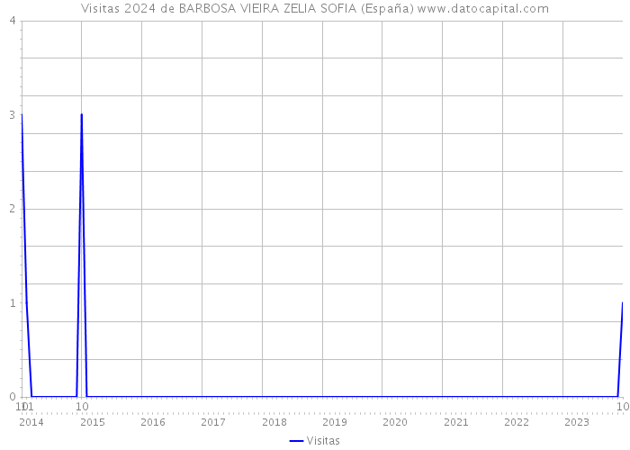 Visitas 2024 de BARBOSA VIEIRA ZELIA SOFIA (España) 