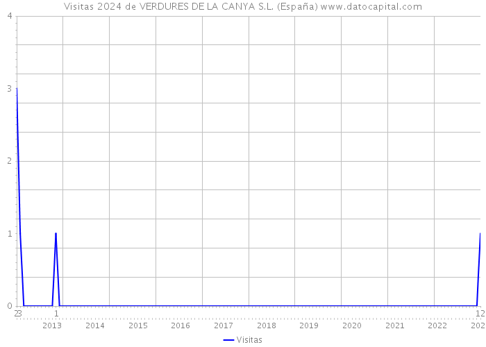 Visitas 2024 de VERDURES DE LA CANYA S.L. (España) 