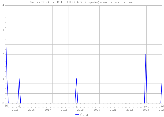 Visitas 2024 de HOTEL GILUCA SL. (España) 