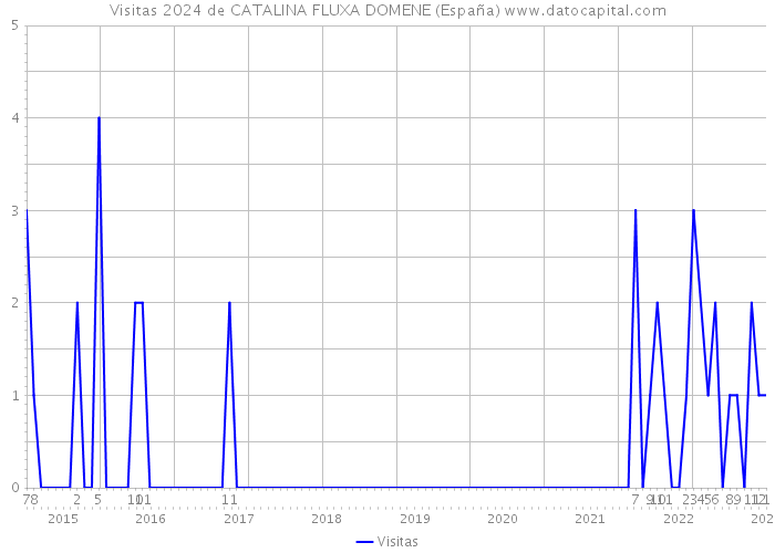 Visitas 2024 de CATALINA FLUXA DOMENE (España) 