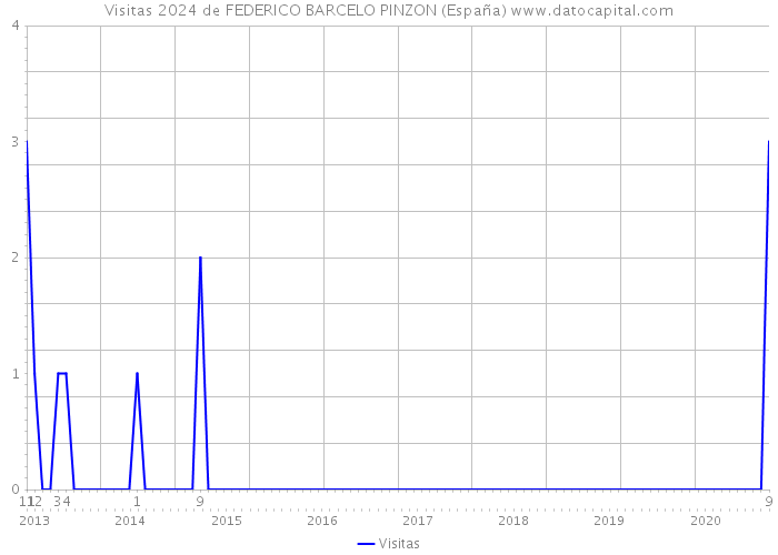 Visitas 2024 de FEDERICO BARCELO PINZON (España) 