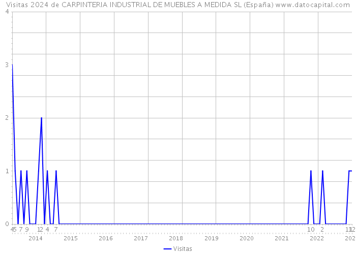 Visitas 2024 de CARPINTERIA INDUSTRIAL DE MUEBLES A MEDIDA SL (España) 