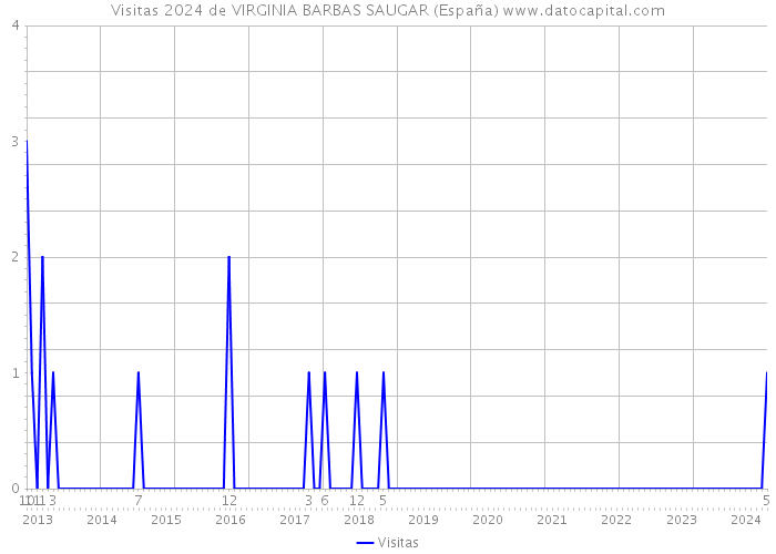 Visitas 2024 de VIRGINIA BARBAS SAUGAR (España) 
