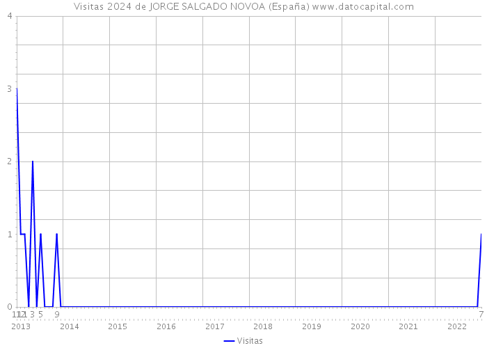 Visitas 2024 de JORGE SALGADO NOVOA (España) 
