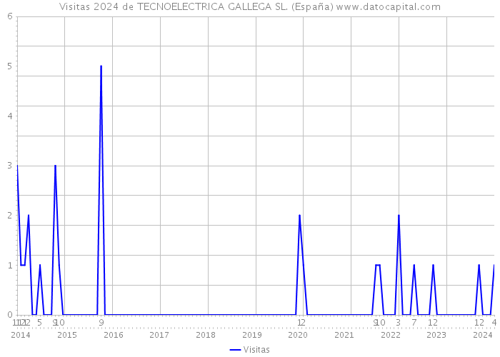 Visitas 2024 de TECNOELECTRICA GALLEGA SL. (España) 