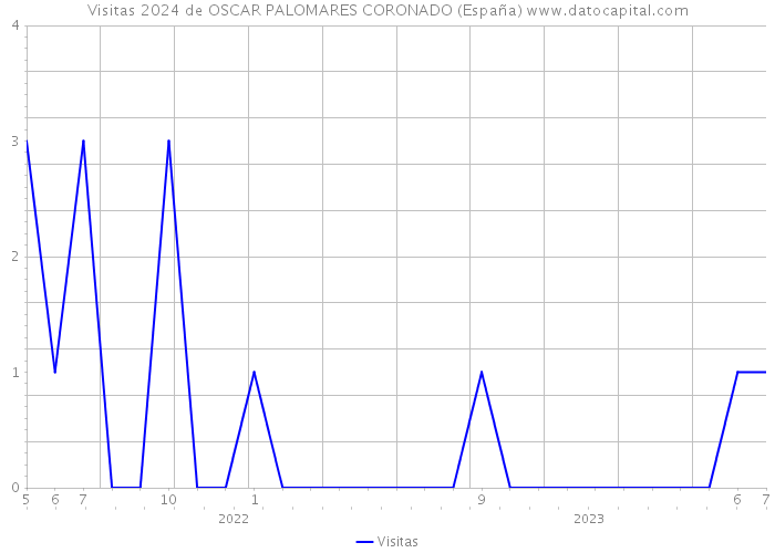 Visitas 2024 de OSCAR PALOMARES CORONADO (España) 