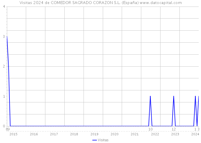 Visitas 2024 de COMEDOR SAGRADO CORAZON S.L. (España) 