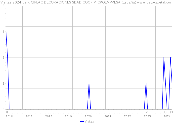 Visitas 2024 de RIGIPLAC DECORACIONES SDAD COOP MICROEMPRESA (España) 