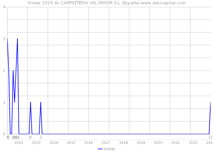 Visitas 2024 de CARPINTERIA VAL MINOR S.L. (España) 