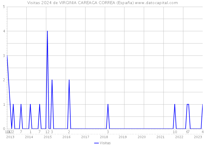 Visitas 2024 de VIRGINIA CAREAGA CORREA (España) 