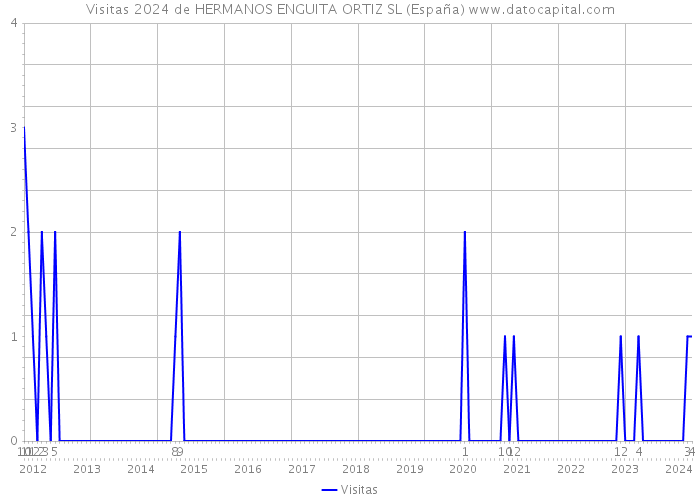 Visitas 2024 de HERMANOS ENGUITA ORTIZ SL (España) 