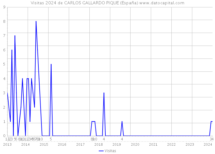 Visitas 2024 de CARLOS GALLARDO PIQUE (España) 