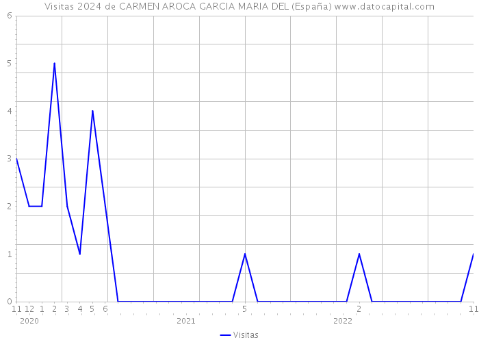 Visitas 2024 de CARMEN AROCA GARCIA MARIA DEL (España) 