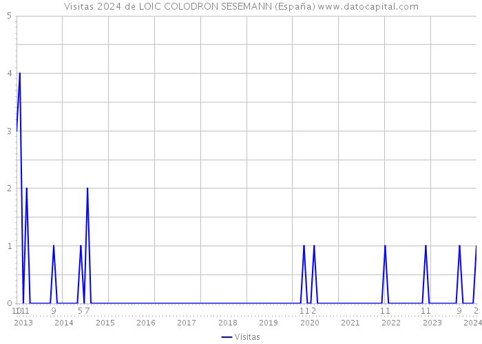 Visitas 2024 de LOIC COLODRON SESEMANN (España) 