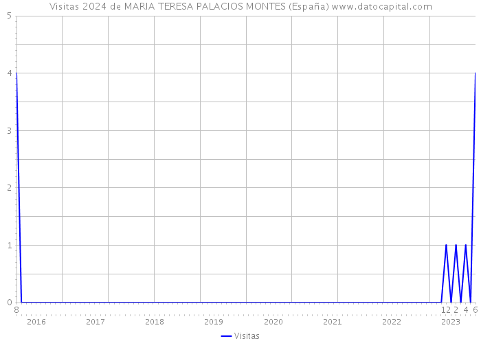 Visitas 2024 de MARIA TERESA PALACIOS MONTES (España) 