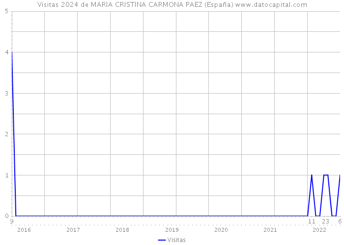 Visitas 2024 de MARIA CRISTINA CARMONA PAEZ (España) 