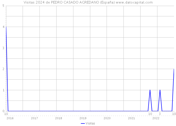 Visitas 2024 de PEDRO CASADO AGREDANO (España) 