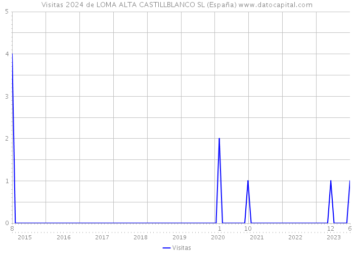Visitas 2024 de LOMA ALTA CASTILLBLANCO SL (España) 
