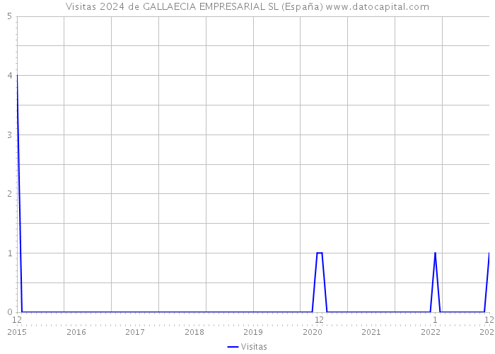Visitas 2024 de GALLAECIA EMPRESARIAL SL (España) 