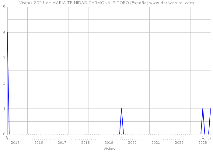 Visitas 2024 de MARIA TRINIDAD CARMONA ISIDORO (España) 