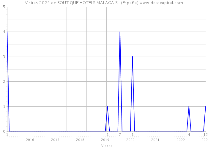 Visitas 2024 de BOUTIQUE HOTELS MALAGA SL (España) 
