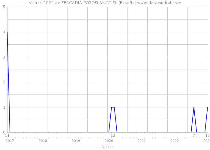 Visitas 2024 de FERCADIA POZOBLANCO SL (España) 