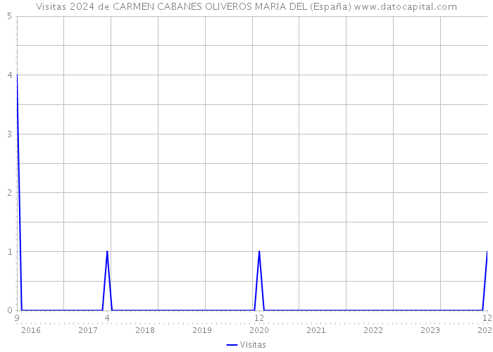 Visitas 2024 de CARMEN CABANES OLIVEROS MARIA DEL (España) 