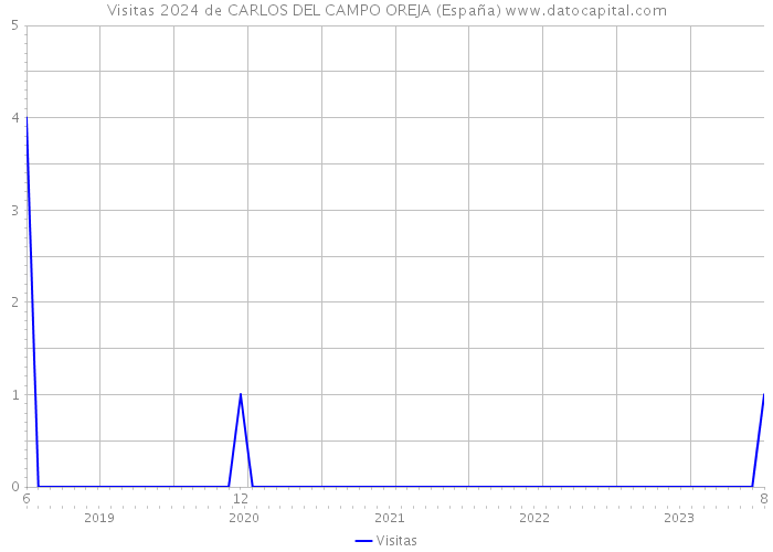 Visitas 2024 de CARLOS DEL CAMPO OREJA (España) 