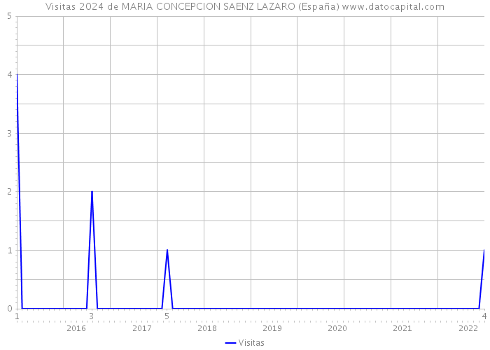 Visitas 2024 de MARIA CONCEPCION SAENZ LAZARO (España) 