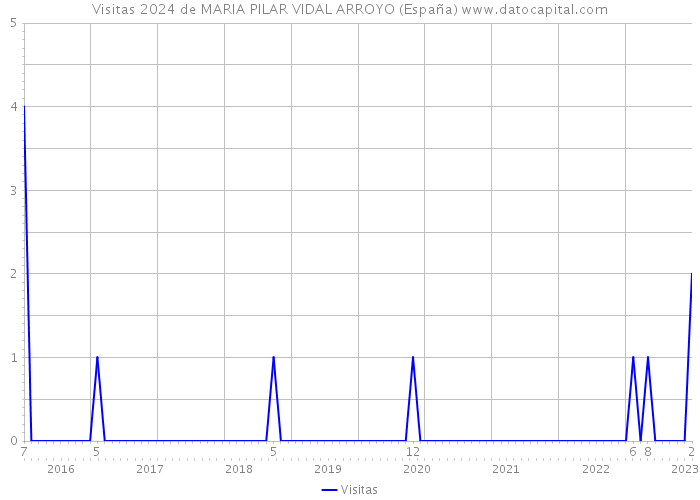 Visitas 2024 de MARIA PILAR VIDAL ARROYO (España) 