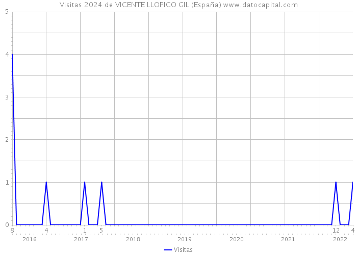 Visitas 2024 de VICENTE LLOPICO GIL (España) 
