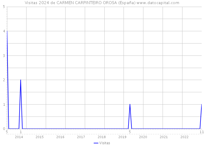 Visitas 2024 de CARMEN CARPINTEIRO OROSA (España) 