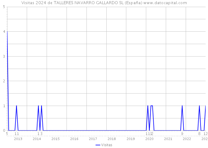 Visitas 2024 de TALLERES NAVARRO GALLARDO SL (España) 