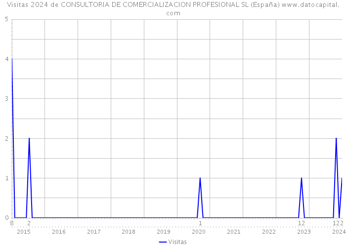 Visitas 2024 de CONSULTORIA DE COMERCIALIZACION PROFESIONAL SL (España) 