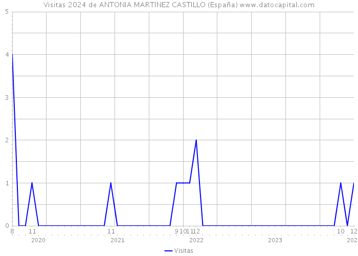 Visitas 2024 de ANTONIA MARTINEZ CASTILLO (España) 