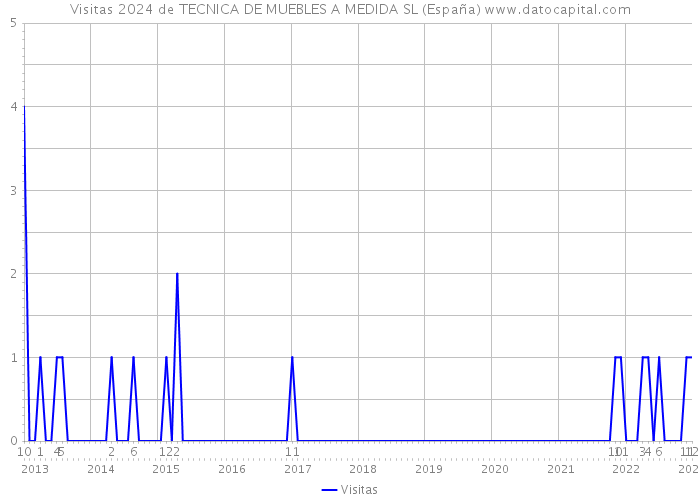 Visitas 2024 de TECNICA DE MUEBLES A MEDIDA SL (España) 