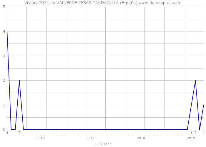 Visitas 2024 de VALVERDE CESAR TARDAGUILA (España) 